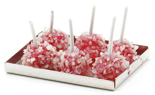 Dollhouse Miniature Candy Apples with Nuts